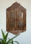 Engraved Authentic Window Wooden Wall Mirror