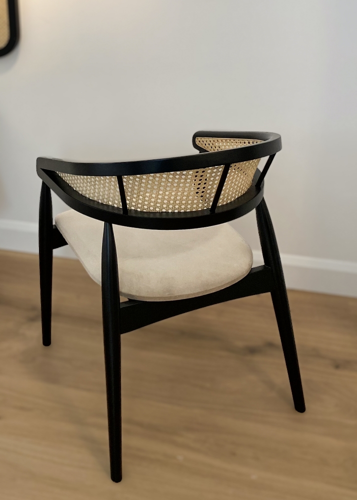 Cane Rattan Modern and Ergonomic Chair