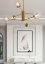 Plated Brass Chandelier With Glass Globes