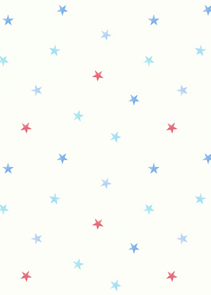 Rhythm of the Blue and Red Stars Wall Paper