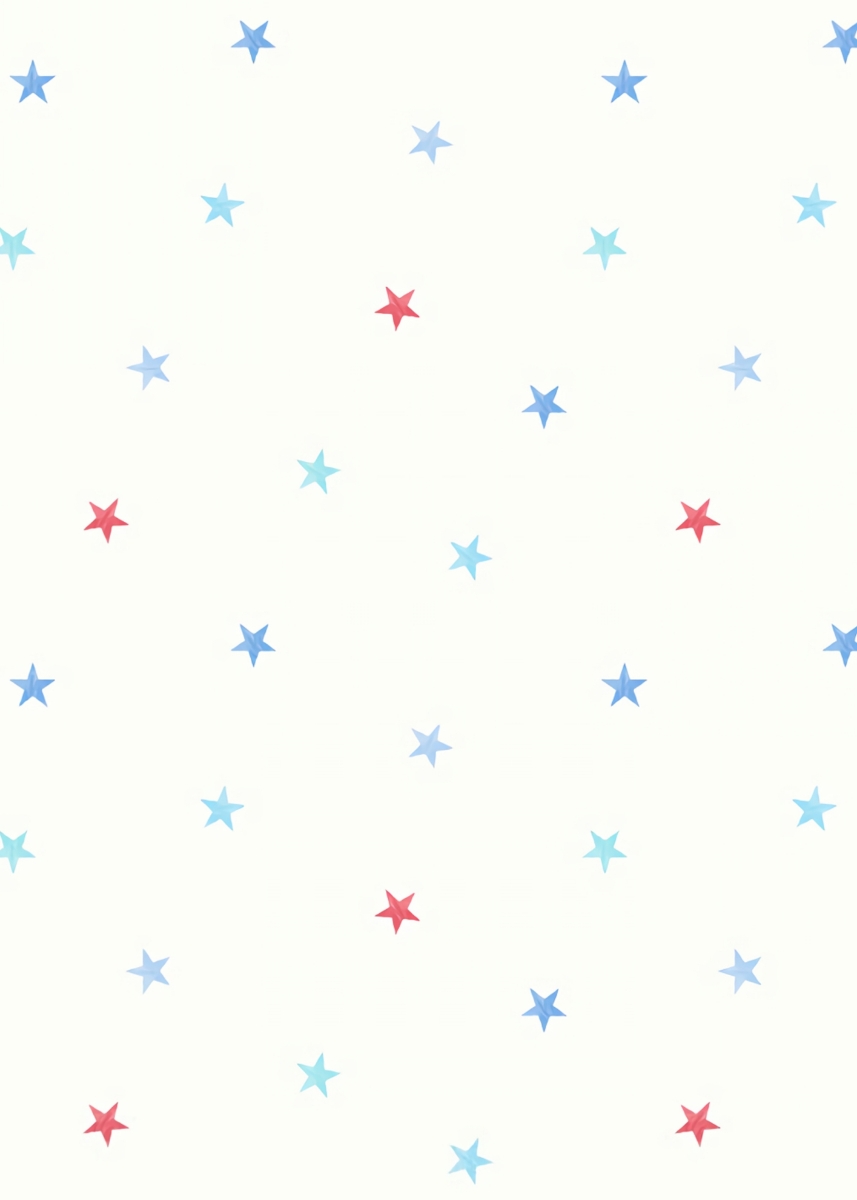 Rhythm of the Blue and Red Stars Wall Paper