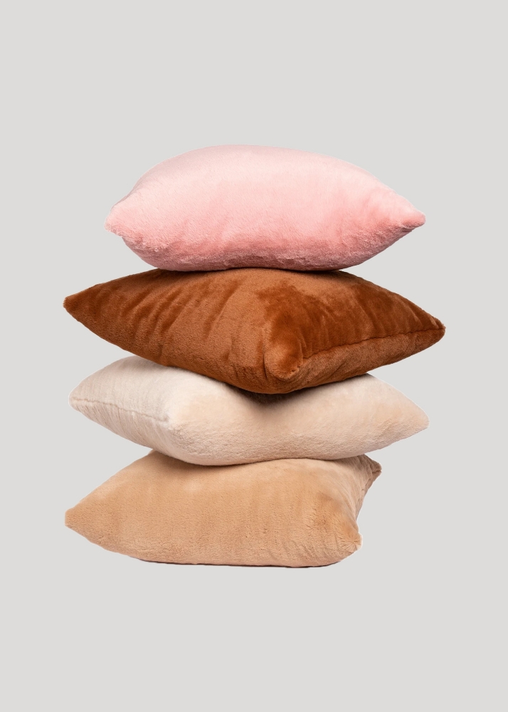 Super Soft Set of 2 Faux Fur Cushion Cover Set