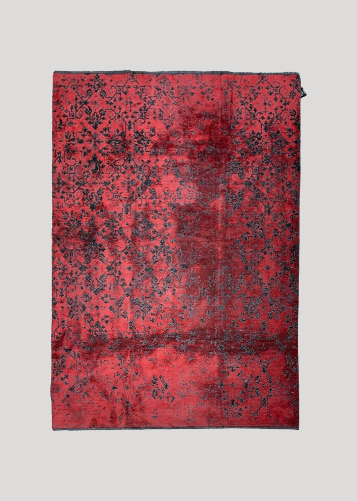 Red Rug With Authentic Pattern