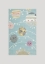 Modern Planets Mint Blue Soft Kids Room Carpet in Mint
