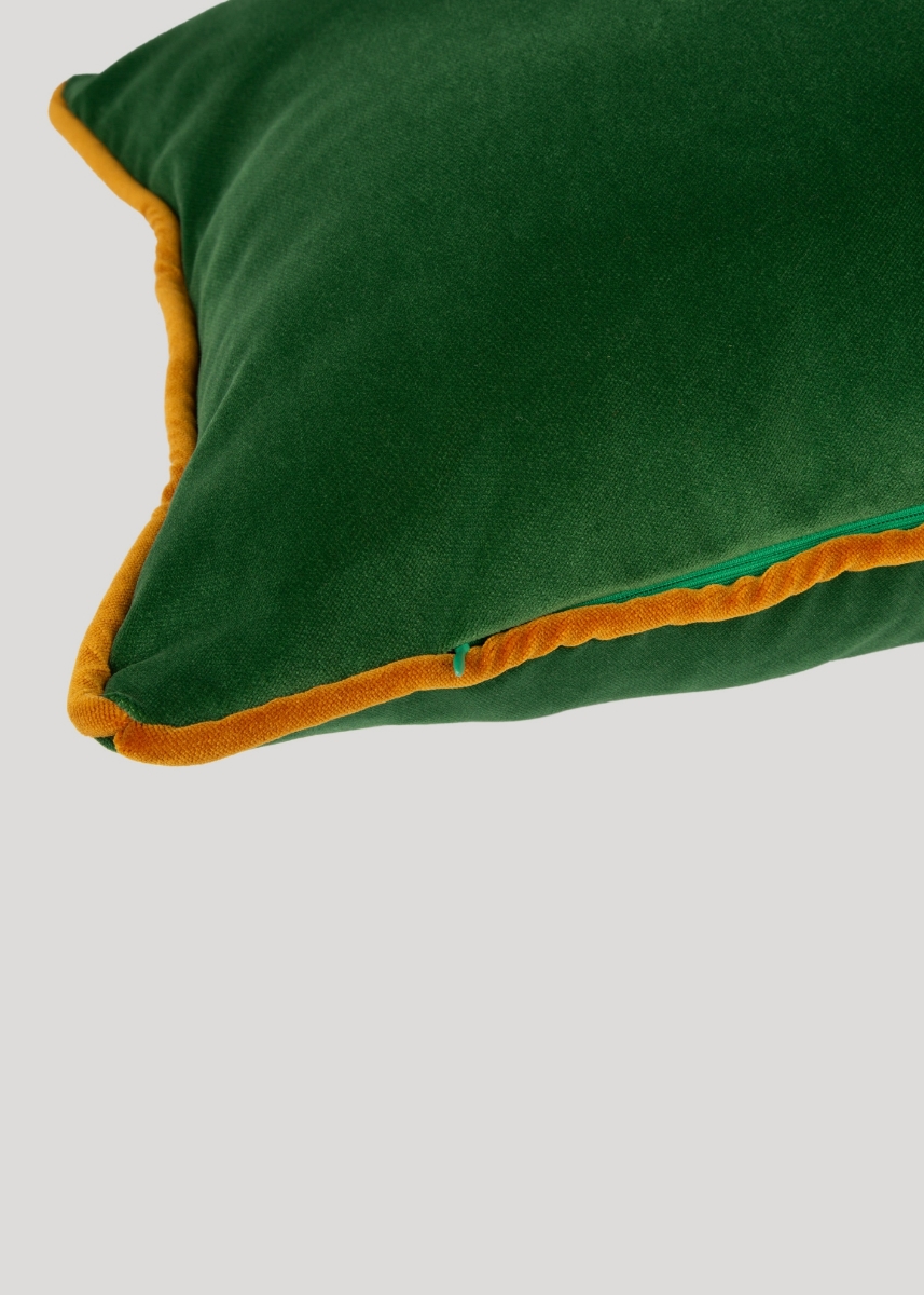 Decorative Cushion Green, Grey , Dark Yellow Color
