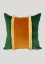 Patterned Decorative Fringed Cushion Case, Yellow-Green