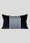 Patterned Decorative Cushion, Rectangle, Grey-Blue