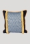Patterned Decorative Fringed Cushion Case, Navy Blue-yellow