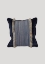 Patterned Decorative Fringed Blue Cushion Case