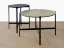 Mink and Black Lacquer Top Smart Chic Coffe Table Set