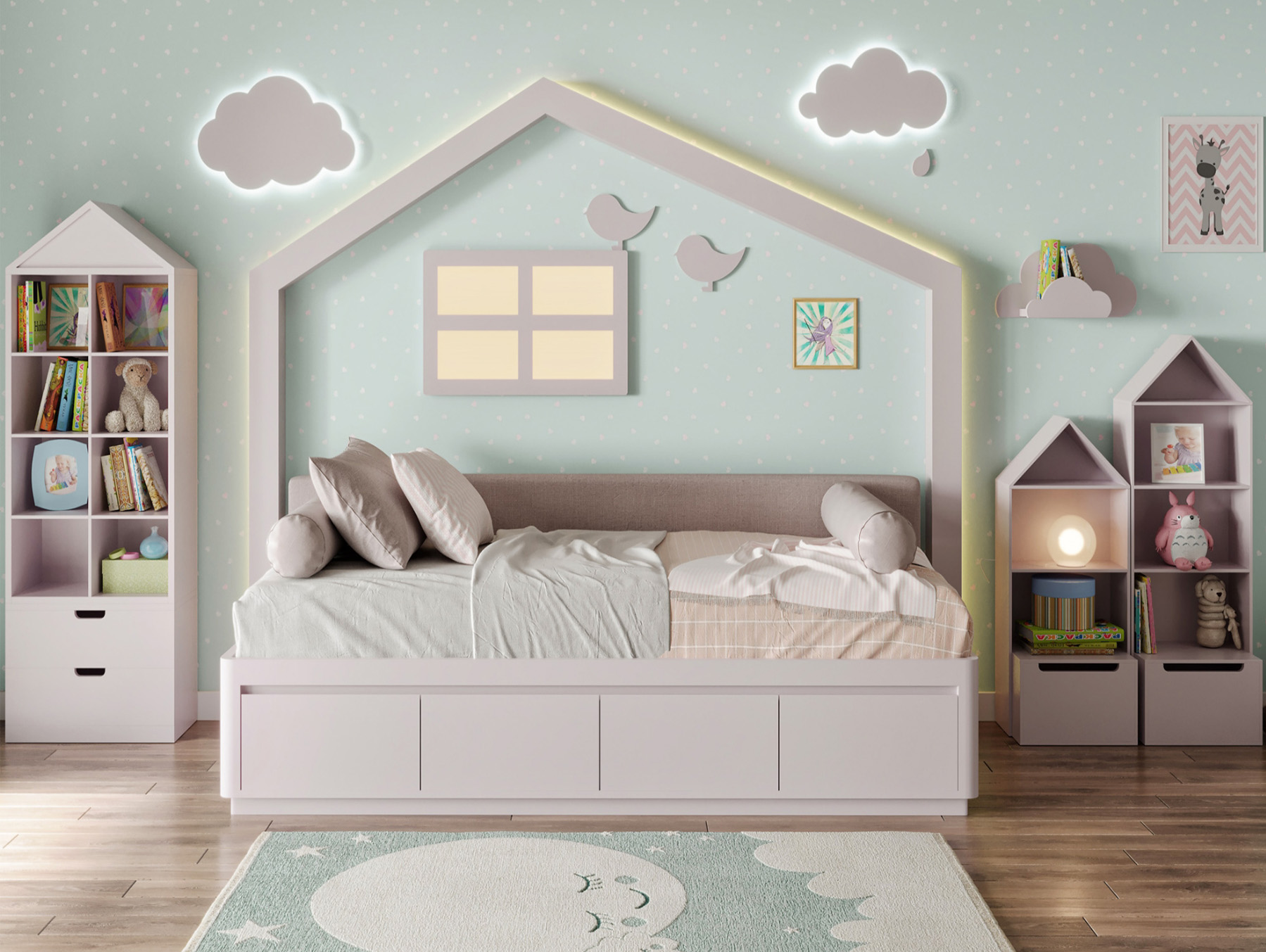 Sky Concept Kids Room For Girls